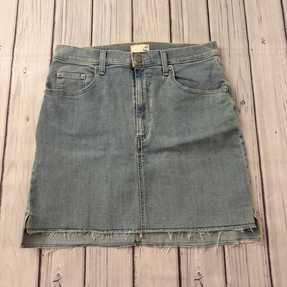 Aritzia Wilfred Free Blue Jean Skirt Size 10 Women's Summer Sexy Boho‎